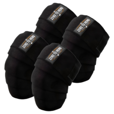 ZERO TO HERO 健身護膝2型兩件套, 黑色, 2組