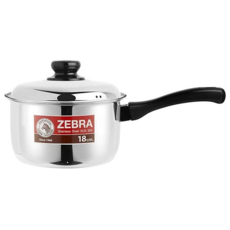 ZEBRA THAILAND 斑馬牌 IMAGE形象單把鍋 18cm SUS 304不銹鋼材質, 1個, 銀色