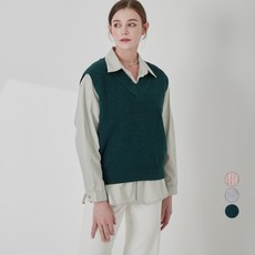 Afinar 柔軟觸感寬鬆V領背心