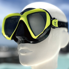 ButterFly Fish 蝴蝶魚 兒童潛水面鏡 MKC2402 附收納盒, 15 x 7.5cm, 黑黃色