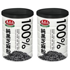 馬玉山 100%純黑芝麻粉, 採用充氮保鮮技術 無添加蔗糖 富含纖維、鈣質和鐵質 台灣精心製造, 400g, 2罐