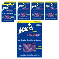 Macks 소프트폼 이어플러그 슬림핏, 6개, 5쌍