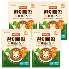 韓國 ivenet 快速一餐拌飯醬 四色蔬菜, 4個, 50g, 綜合口味(菠菜/蕨菜/胡蘿蔔/蘿蔔)