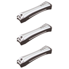 KAI 貝印 関孫六 不銹鋼指甲剪, 日本制, 雙邊銼刀, 防飛濺收納盒, HC-3502, 3支