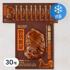 한끼통살 스팀 슬라이스 데리야끼맛 닭가슴살 (냉동), 100g, 1개입, 30개
