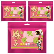 苔嗑 厚切海苔 梅子風味, 45g, 3包