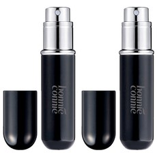 Bonnie Connie 隨身香水分裝瓶 5ml, 黑色的, 2個