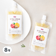 배냇밀 유기가공식품 인증 수제퓨레, 100g, 8개, 혼합맛(감자/배/사과)