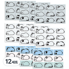 como name 動物名字貼紙, 庫爾庫裡圖片, 12套