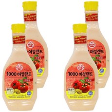 오뚜기 1000아일랜드드레싱, 4개, 500g