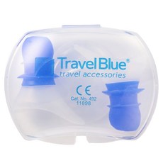 Travel Blue 英國藍旅 飛行耳塞 矽膠製成 降低壓力改變的不適 附耳塞專屬收納盒, 1組