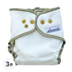 sloomb OBF 有機竹棉夜用布尿布, 70%竹纖維/30%有機棉, NETTLE, 3件
