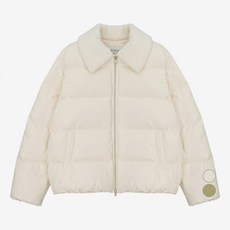 MIND BRIDGE 女款毛絨翻領寬鬆羽絨夾克 MYDJ8205