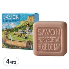 라사본느리드니옹 비누 5월의 장미, 100g, 4개입
