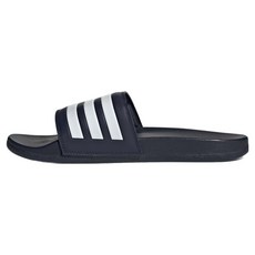 adidas 愛迪達 ADILETTE COMFORT 拖鞋, 23.5cm, 黑色 + 白色
