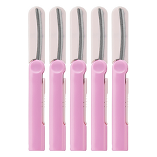 PLUS 普樂士 Twiggy 無蓋式筆型剪刀，纖薄刀刃, 淡粉色, 5個