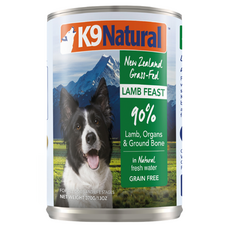 K9 Natural 紐西蘭 犬用主食罐, 鮮燉無穀羊肉, 370g, 1罐