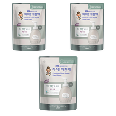 아이깨끗해 프리미엄 클린 비건 폼 핸드솝 무향 리필, 400ml, 3개