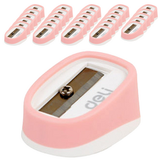 deLi 得利 迷你削鉛筆機 ER00903, 隨機出貨, 60入