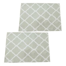 廚房室內裝飾小物餐墊 2入, 綠色圖案, 320 x 450 x 10 mm, 2個