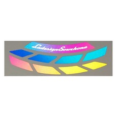 GOGORO MIX-10吋輪框貼-彩虹反光, 1個, 多色