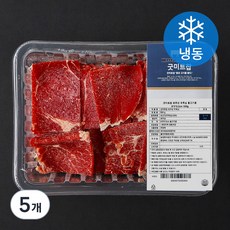 굿미트찹 호주산 우목심 불고기용 6 x 5 x 0.3 cm (냉동), 500g, 5개