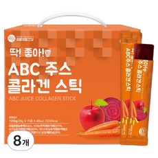 mippeum 美好生活 剛剛好ABC果汁膠原蛋白果凍條, 300g, 8個