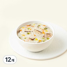 섬죽 유기농 인증 버섯야채죽 (냉장), 180g, 12개