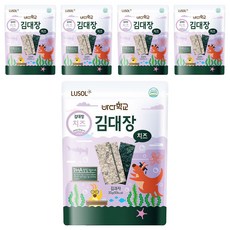 LUSOL 烘烤海苔 酥脆可口 無添加鹽油, 起司, 20g, 5包