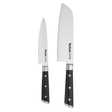 Tefal 特福 冰鑄不鏽鋼刀具2件組, 中式菜刀 + 萬用刀, 1組