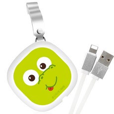 뽀로로 8핀 고속충전 휴대용 릴 케이블, 1m, 02 크롱, 1개