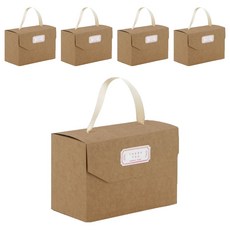 hello moris 牛皮紙感謝盒袋 M, 5個, 混合顏色