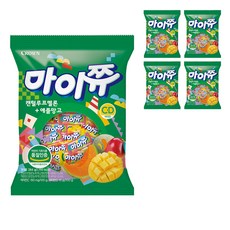 CROWN 皇冠 My chew軟糖 哈密瓜&芒果口味, 284g, 5袋