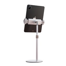 Microbox Mstand 可調式平板與智慧型手機支架, TS-02, 白色