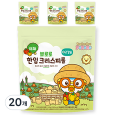 뽀로로 한입 크리스피롤 야채, 60g, 20개