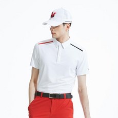 NEVERMINDALL 男士ZIG & 寬鬆版型高爾夫T恤