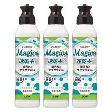 LION 獅王 CHARMY Magica 台灣公司貨 速乾洗潔精 柑橘薄荷, 220ml, 3瓶
