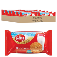 印尼 Roma Marie Susu 牛奶餅乾 含維生素 D3, 115g, 40包