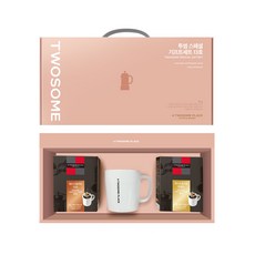 투썸플레이스 스페셜 커피 기프트세트 13호, 핸드드립커피 다크 7g x 5p + 마일드 7g x 5p + NEW 화이트 머그 350ml, 1세트