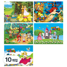 Fullcolors 여아용 뜯어쓰는 동화스케치북 5p 랜덤 발송, 30매, 10개입, 345 x 248 mm