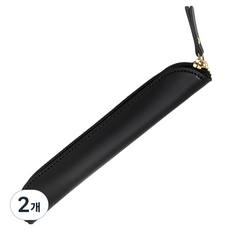 Modernat Apple Pencil 相容皮革纖薄筆袋, 2個, 黑色