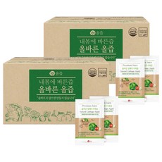 올즙 올바른 양배추사과즙, 90ml, 100개