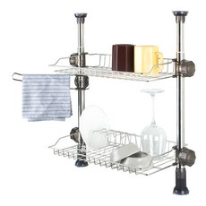 立柱式窄版水槽置物架 400 大板, 單一顏色