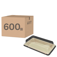 植纖壽司盒 覆膜 + 透明PET蓋 BP-01, 1個裝, 600套