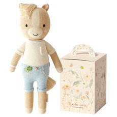 cuddle and kind 嬰兒 分娩 懷孕 禮物 手工製 Little Liam 小馬 安撫娃娃 + 禮盒組, 混合色, 1套