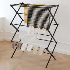 comet 家用簡易折疊曬衣架, 黑色
