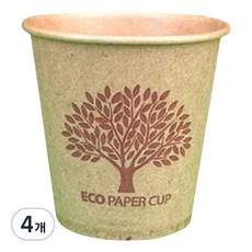 트리컵 자연닮은종이잔 브라운, 400개입, 4개