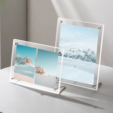 쥬템 아크릴 액자, 2개, 투명