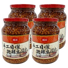 龍宏 手工日曬微辣豆腐乳 台灣製造, 900g, 4罐