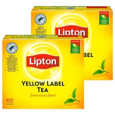 Lipton 立頓 黃牌紅茶, 2g, 100包, 2盒